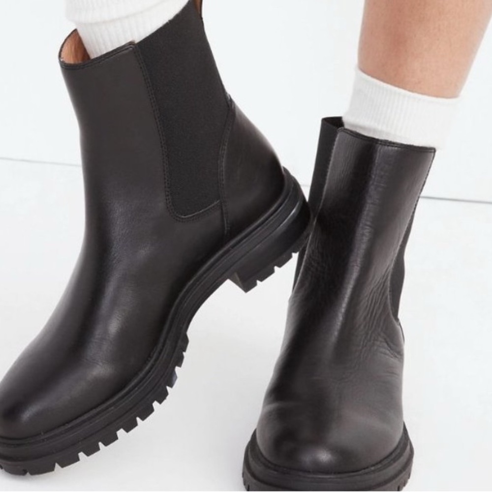 Madewell Chelsea Leather Boots - Picture 2 of 8